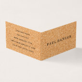 シンプルフェイクコルク 名刺 (外部)