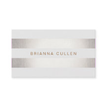 シンプルフェイクスタイリッシュ銀と白ストライプの