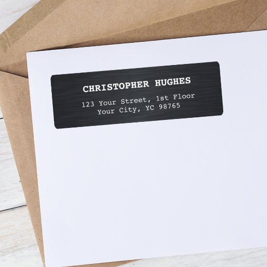 シンプルフェイク金エレガント属白黒事業 ラベル