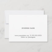 シンプルフェイク金ゴールドエレガントハートありがとうクーポン サンキューカード (裏面)