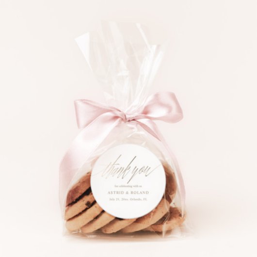 シンプルフェイク金ゴールド書結婚好 ラウンドシール