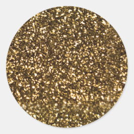 シンプルフェイク金ゴールド ラウンドシール
