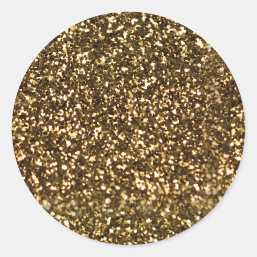 シンプルフェイク金ゴールド ラウンドシール (正面)