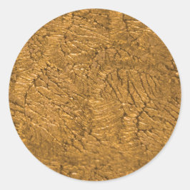 シンプルフェイク金ゴールド ラウンドシール