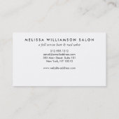 シンプルフェイク銀の顧客ロイヤリティパンチカード ロイヤリティカード (裏面)