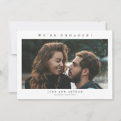 シンプルフォトウェディングエンゲージパーティー 招待状 (正面)