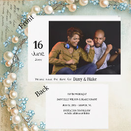 シンプルフォトウェディング・セーブ・ザ・デート セーブザデート