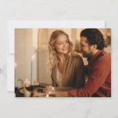 シンプルフォトエンゲージメントパーティー 招待状 (裏面)