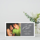 シンプルフォトカードの日付を保存する セーブザデート (スタンド正面)