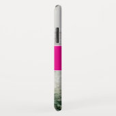 シンプルフォトコラージモノグラムファミリーマゼンタピンク Case-Mate iPhoneケース (裏面/右)