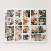 シンプルフォトコラージュインスタカスタムグラムパーソナライズされた ジグソーパズル (横)