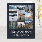 シンプルフォトコラージュカスタムグリーティングカード カード (黄色い花)