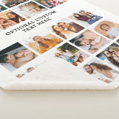 シンプルフォトコラージュ20写真パーソナライズされた シェルパブランケット (3/4)