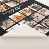 シンプルフォトコラージュ20写真パーソナライズされた シェルパブランケット (3/4)