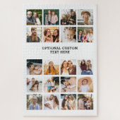 シンプルフォトコラージュ20写真パーソナライズされた ジグソーパズル (縦)