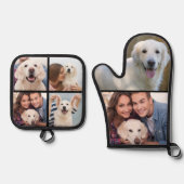 シンプルフォトコラージュMitt 2 Potholer 4 鍋つかみ&鍋敷きセット (正面)