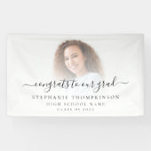 シンプルフォトスクリプトおめでとう2022卒業 横断幕 (横)