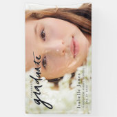 シンプルフォトスクリプトの卒業 横断幕 (縦)