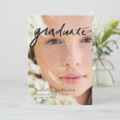 シンプルフォトスクリプト仮想卒業招待状 招待状 (スタンド正面)