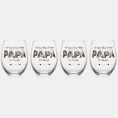 シンプルフォトスクリプト最高のパパスペインのEver ステムなしワイングラス (正面)