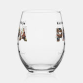 シンプルフォトスクリプト最高のパパスペインのEver ステムなしワイングラス (右)