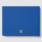 シンプルフォトタブ卒業ブルーゲストブック ゲストブック (裏面)