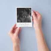 シンプルフォトバジェットカップルシャワー招待状 チラシ (手)