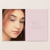 シンプルフォトピンクSweet sixteenスクリプトフォイルカード 箔カード (内部)