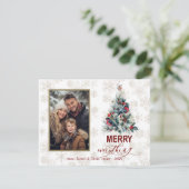 シンプルフォトファミリーメリーオールホリデー 招待状 (スタンド正面)