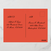 シンプルフォトフォイルValentinesポストカード 箔シーズンポストカード (裏面)