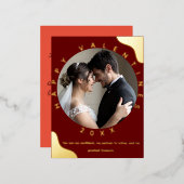 シンプルフォトフォイルValentinesポストカード 箔シーズンポストカード (正面/裏面)