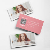 シンプルフォトプロフェッショナルQRコード 名刺