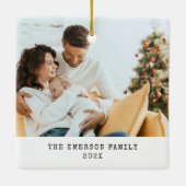 シンプルフォトホリデーオーナメント セラミックオーナメント (裏面)