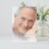 シンプルフォト悔やみや弔慰葬儀 サンキューカード (スタンド正面)