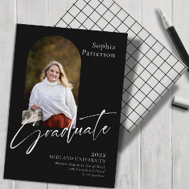 シンプルフォト白黒 案内状