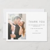 シンプルフォト結婚コラージュ サンキューカード (裏面)