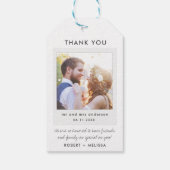 シンプルフォト結婚ーお願い ギフトタグ (裏面)