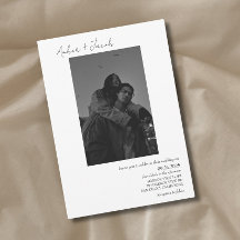 シンプルフォト結婚式招待状001