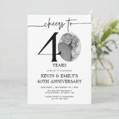 シンプルフォト40周年記念 招待状 (スタンド正面)