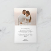 シンプルフォト 1st メリー＆マリードクリスマス サンキューカード (内部)