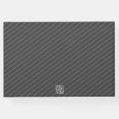 シンプルフォトTAB卒業グレーゲストブック ゲストブック (裏面)