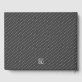 シンプルフォトTAB卒業グレーゲストブック ゲストブック (裏面)