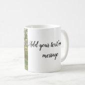 シンプルフォミニマルトコラージュ名の文字 コーヒーマグカップ (正面右)