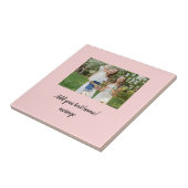 シンプルフォミニマルトコラージュ名の文字 タイル (側面)