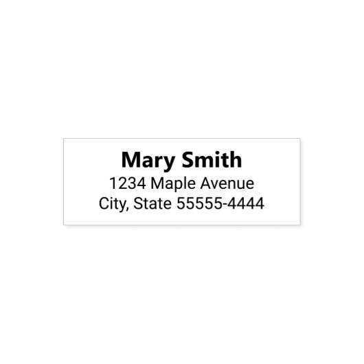 シンプルフォント内のはっきりした差出人住所名 セルフインキングスタンプ (デザイン)