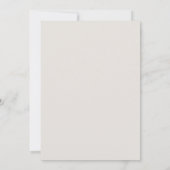 シンプルフォークモダンスタイルブルー日付の保存 招待状 (裏面)