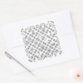 シンプルフォーク- Sarah Fielke Block of the Month 2018 スクエアシール (封筒)