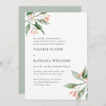 シンプルフォーマルエレガントフローラ結婚文言