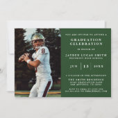 シンプルフォーマルクラシック写真の卒業招待状 招待状 (正面)