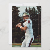 シンプルフォーマルクラシック写真の卒業招待状 招待状 (裏面)